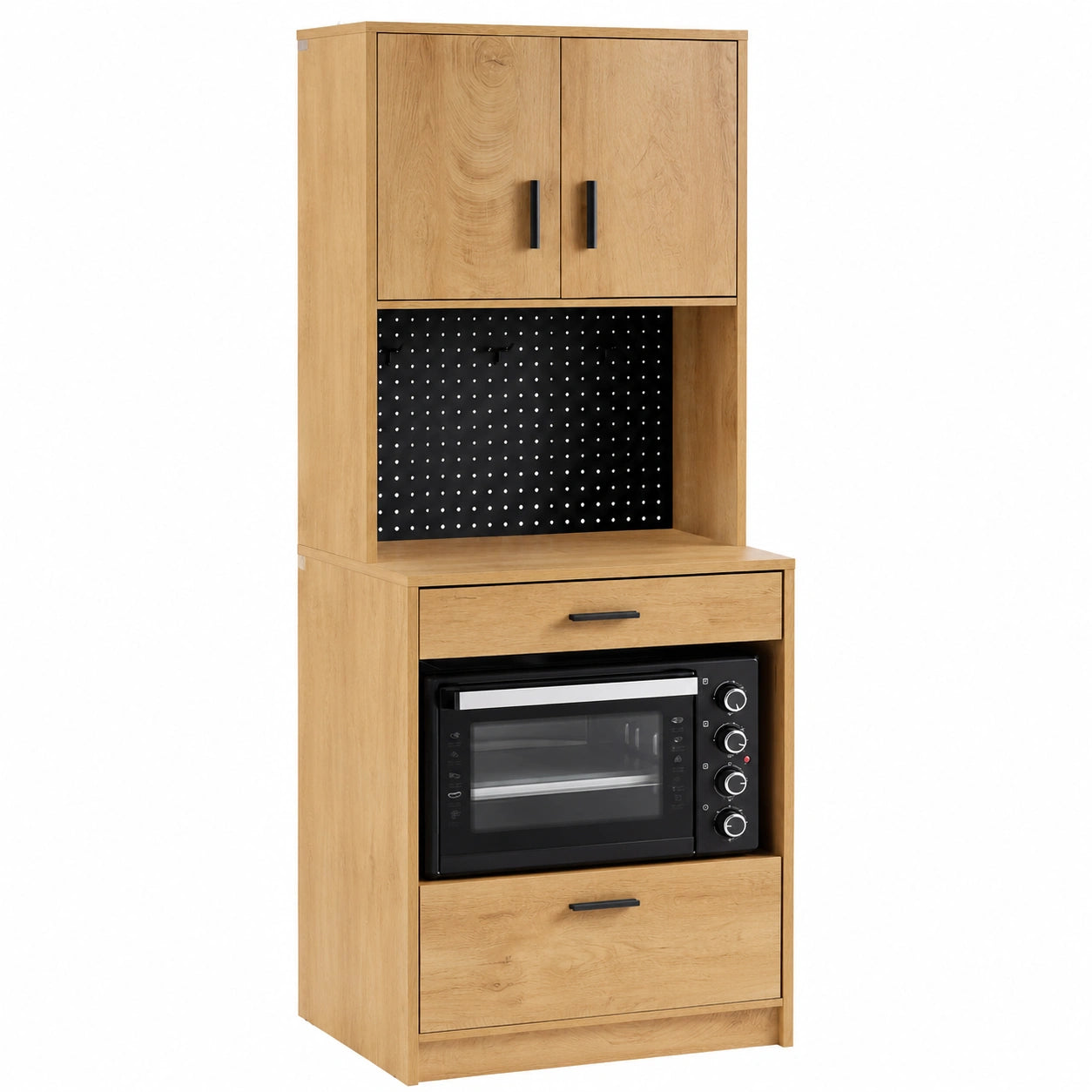 buffet-de-cuisine-compact-avec-tiroir-et-niche-pour-microondes-style-chene-vintage-yczsnw9277er