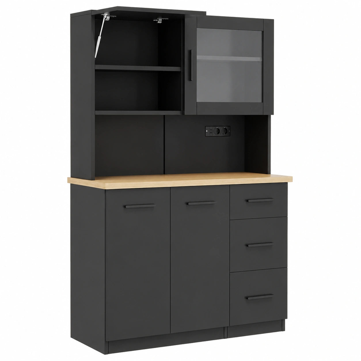 buffet-de-cuisine-avec-eclairage-led-et-prises-integrees-etageres-reglables-3-tiroirs-100-x-40-x-182-cm-yngfyt9300hu