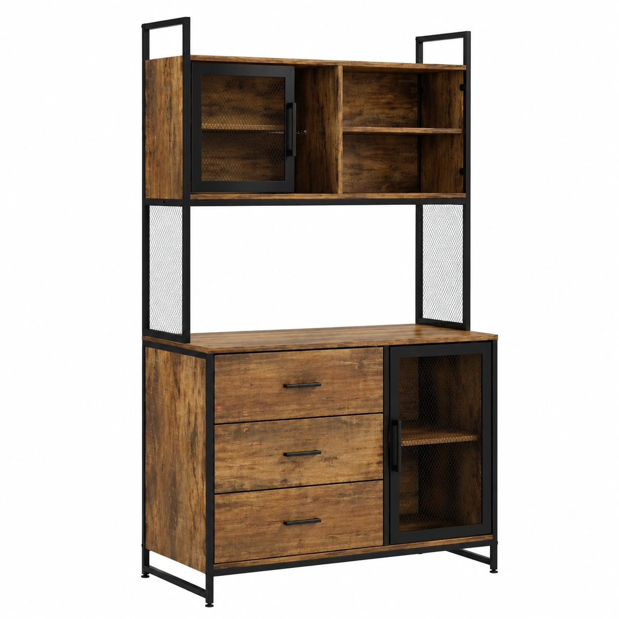 armoire-de-cuisine-industrielle-avec-etagere-microondes-et-rangement-aieosw9281ip