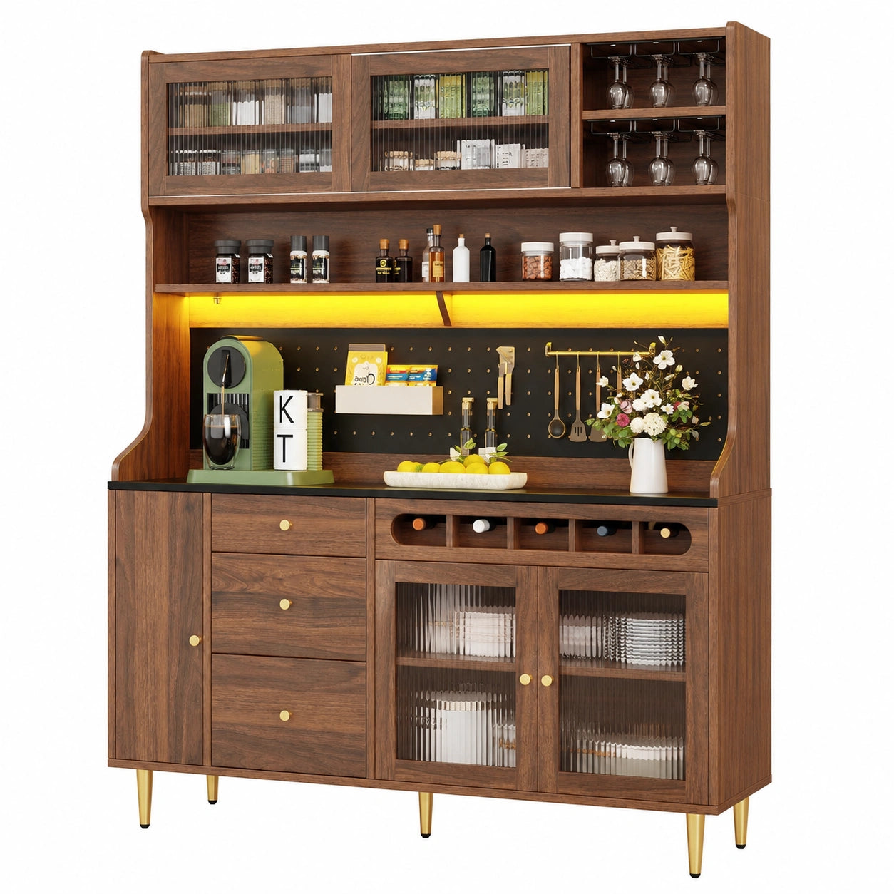 buffet-de-cuisine-avec-etageres-reglables-et-portecoulissante-sarugc9264mu